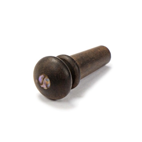 Ebony guitar strap button - ebony,