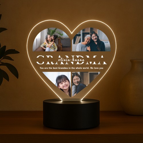Grandma gifts personalised led - grandma,