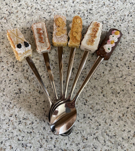Set silver metal novelty - set, 6