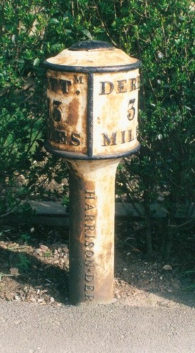 Photo 6x4 old milepost the - old,