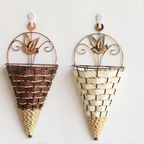 Vintage wicker wall hanging - wicker,