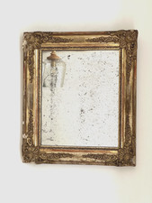 Antique French Gilt Gesso Foxed Mirror