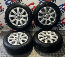 VOLKSWAGEN GOLF MK5 2003-2008 SET OF 4 15" ALLOY WHEELS 195/65/15 1K0601025A