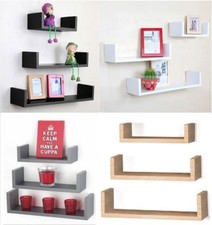 Set of 3 Floating Shelves Wall