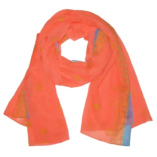 Shawl scarf paisley chiffon - shawl,