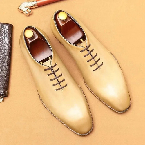 Bespoke dress shoes off white - dress,