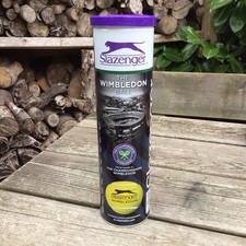 Slazenger The Wimbledon Ball - New & Unused Tube of 4 Tennis Balls In Metal Tin