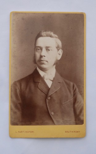 Cdv handsome victorian man - cdv,