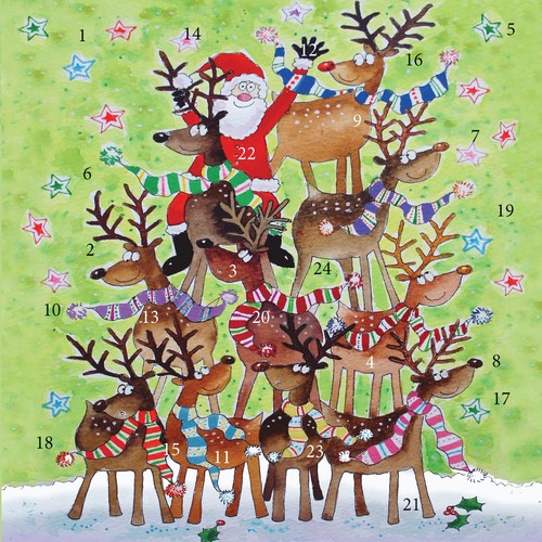 Reindeer stack advent - reindeer,