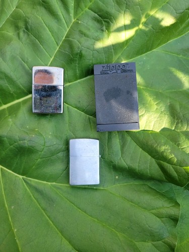Vintage zippo lighter case - lighter, x2