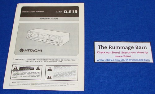 Vintage hitachi e15 stereo - vintage,
