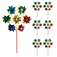 6pcs Plastic Windmill Pinwheel