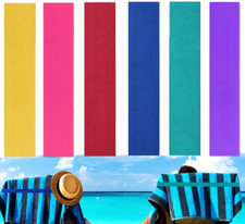 2 X Large Sunlounger Towel Straps Beach Sunbed Holiday Windy Pegs Camping   