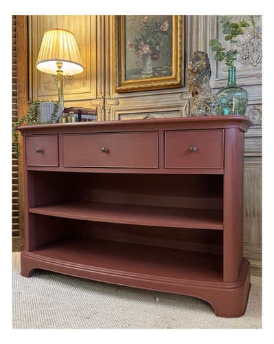 Hall console bookshelf with - console, or