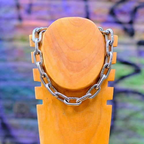 Chunky chain necklace steel