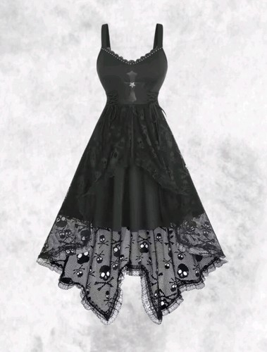 New black gothic cross skull - cross,