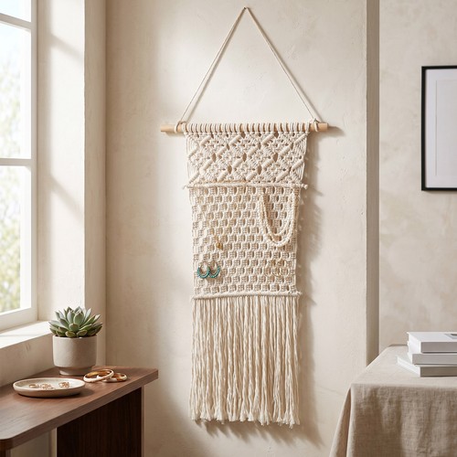 Macrame wall hanging tassels - macrame,