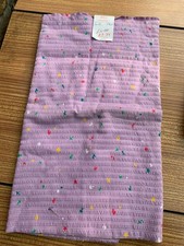 1.9 Metres Vintage Retro Dressmaking Fabric Purple Seersucker Cotton X90cm (B8