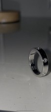Cartier Love Ring, White Gold Size 750, Good Condition