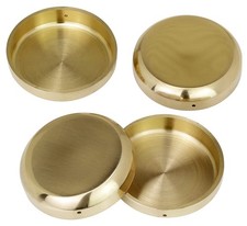 UK Brass Castor Cups (Set of