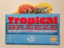 BUNTINGFORD brewery TROPICAL BREEZE real ale beer badge pump clip Hertfordshire