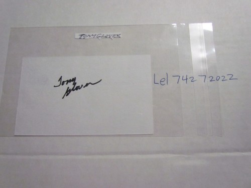 Tony glover signed postcard - glover,
