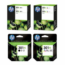 Original HP 301XL Black & or Colour Ink Cartridges For DeskJet 3050 Printer