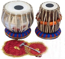 Indian Traditional Tabla Set Students Drums Octave With Bag