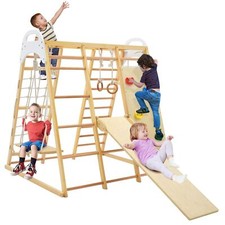8 in 1 Wooden Climber Playset