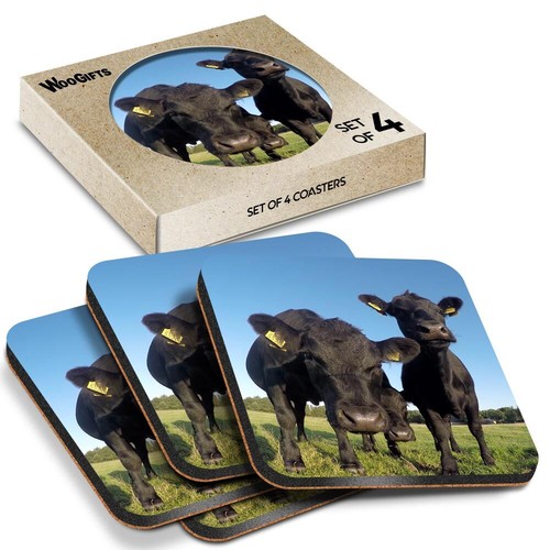 Square mdf coaster black - mdf,