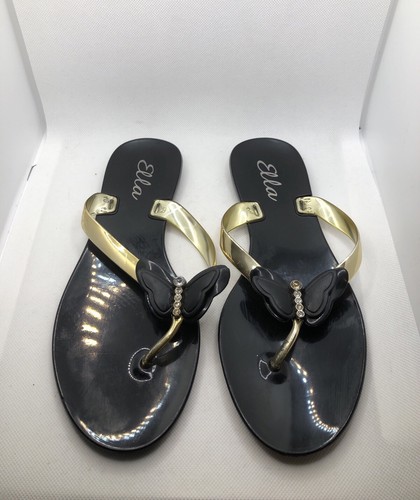 Ella flip flops - ella, black