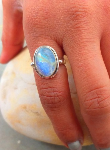 Rainbow moonstone gemstone 925 - moonstone,