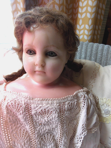 Antique wax child - child, large