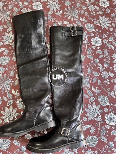 Men handmade leather long - leather,