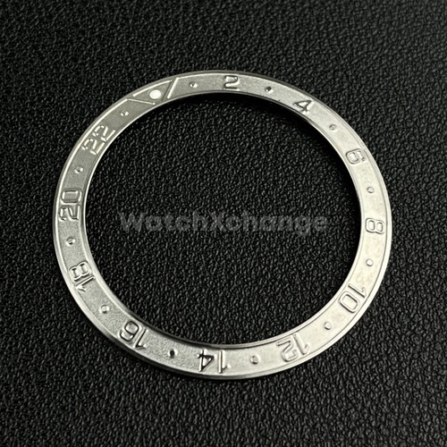 Silver 38mm sloping - sloping, bezel