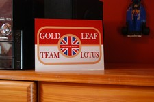 Lotus Gold Leaf F1 Metal Sign