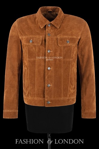 Trucker men tan suede - trucker, men's