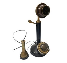 Old Retro Style Brass Candle