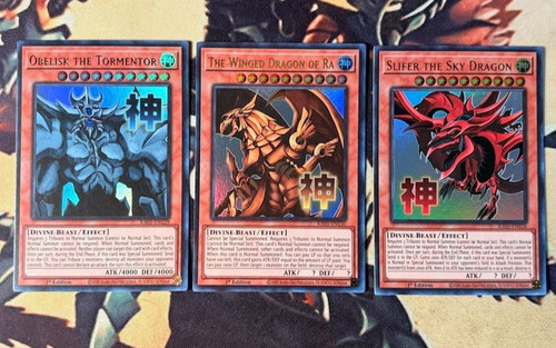 Yugioh egyptian god cards set - yugioh:,