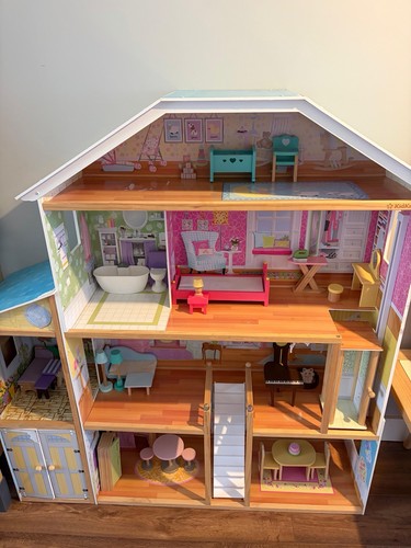 Children wooden dolls house - children's,