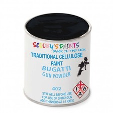 Cellulose Paint For Bugatti Gun Powder 402 Traditional Spray Tin Touch Up Gloss