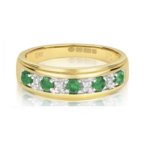 Real emerald and diamond - real,