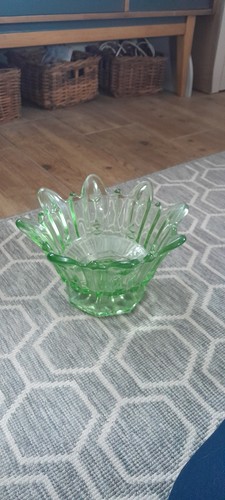 Art deco sowerby green glass - sowerby,