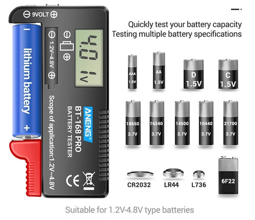 168 pro digital battery - bt-168,