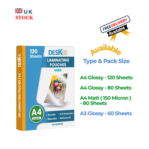 Deskit laminating pouches - laminating,