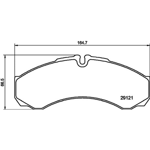 Don front brake pad - pad, fits