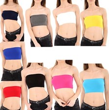 Womens Plain Printed Boob Tube