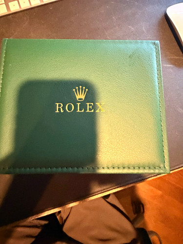 Rolex green watch - box, &
