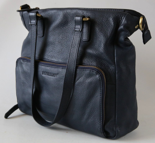 Rowallan navy blue leather - blue,