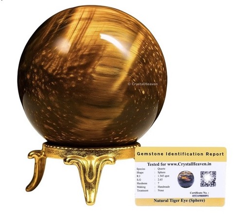 50mm tiger eye crystal ball - tiger,